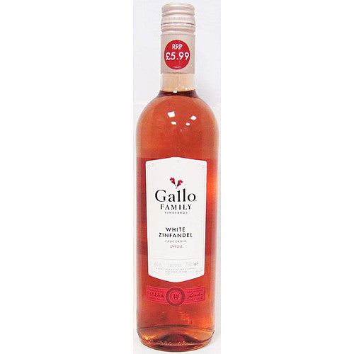 Gallo White Zinfandel (Price Marked £5.99)-Rose Wine-085000036921-Fountainhall Wines