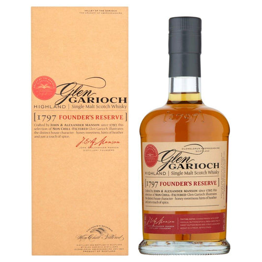 Glen Garioch Founder's Reserve 70cl - Single Malt Scotch Whisky-Single Malt Scotch Whisky-5010496002155-Fountainhall Wines