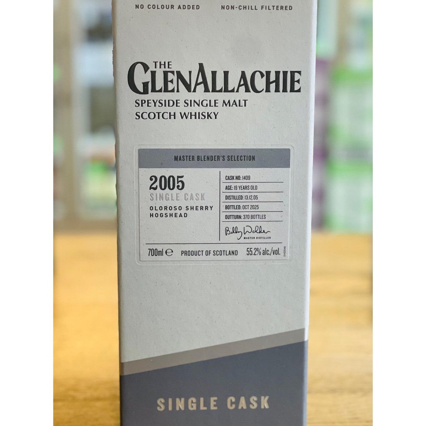 GlenAllachie 2005 Single Cask No. 1409 - 19 Year Old Oloroso Sherry Hogshead - Single Malt Scotch Whisky-Single Malt Scotch Whisky-Fountainhall Wines