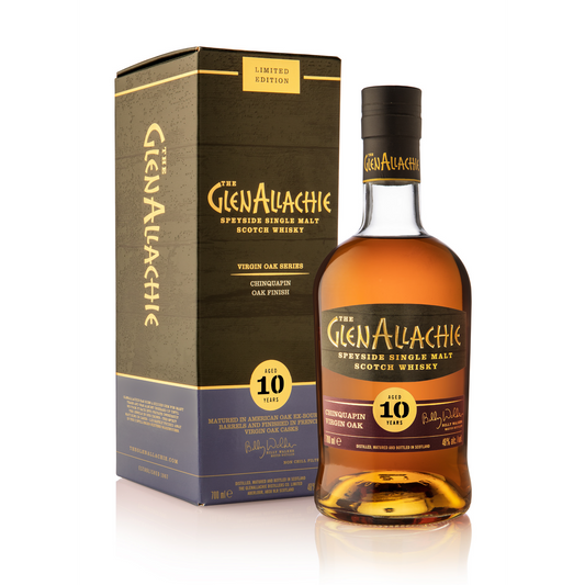 GlenAllachie Virgin Oak Series: Chinquapin Virgin Oak 10 Year Old Limited Edition - Single Malt Scotch Whisky-Single Malt Scotch Whisky-5060568324838-Fountainhall Wines