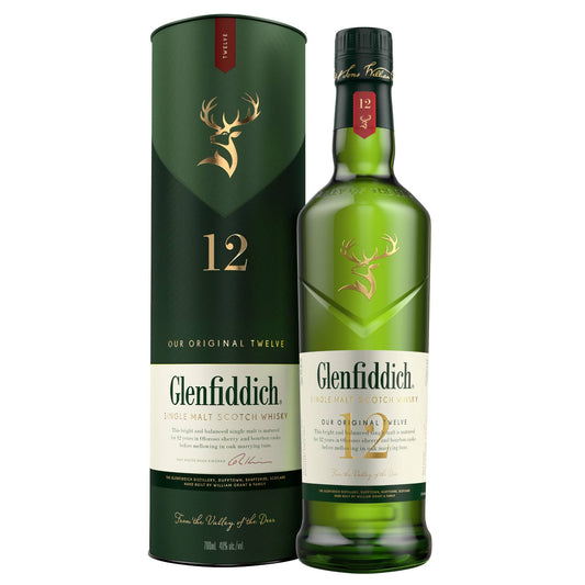 Glenfiddich 12 Year Old - Single Malt Scotch Whisky-Single Malt Scotch Whisky-5010327000176-Fountainhall Wines