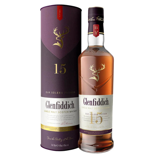 Glenfiddich 15 Year Old Solera - Single Malt Scotch Whisky-Single Malt Scotch Whisky-5010327325125-Fountainhall Wines