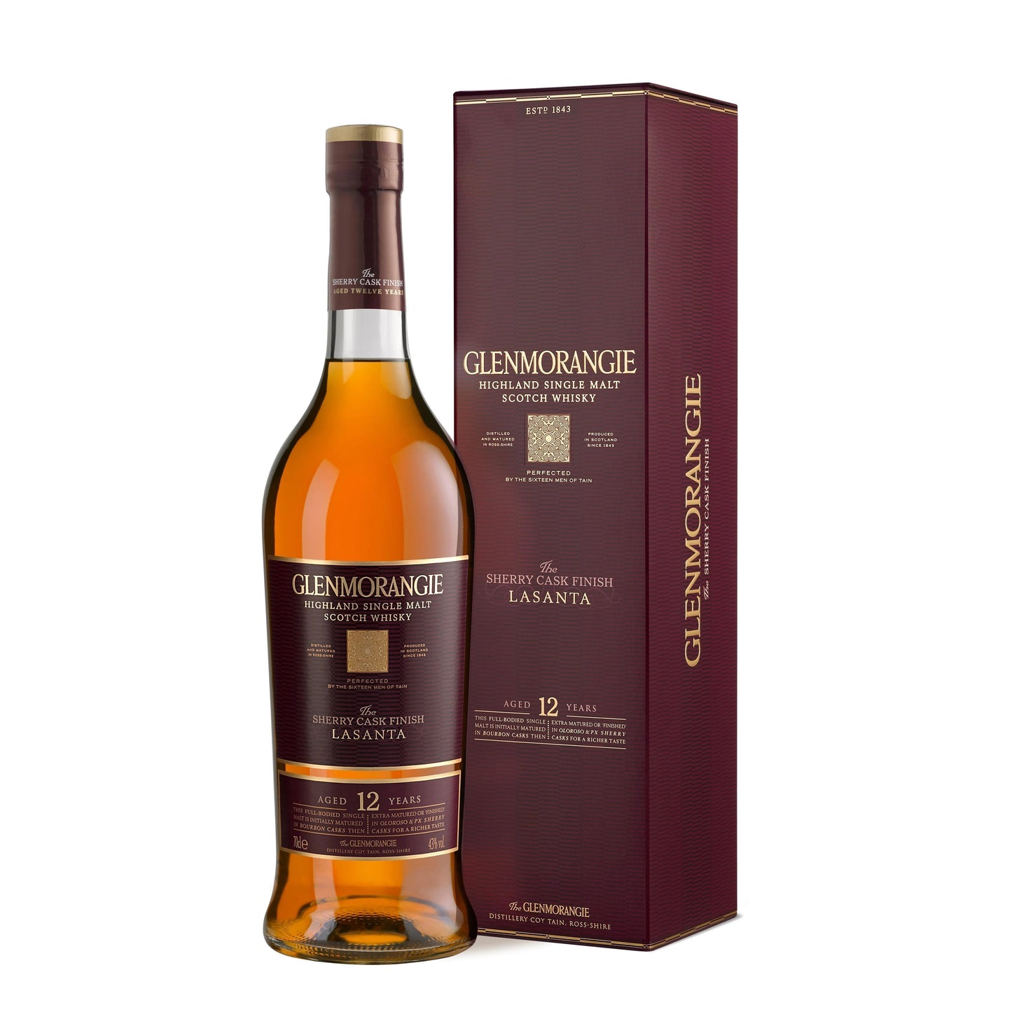Glenmorangie The Lasanta 12 Year Old - Sherry Cask Finish - Single Malt Scotch Whisky-Single Malt Scotch Whisky-5010494917840-Fountainhall Wines