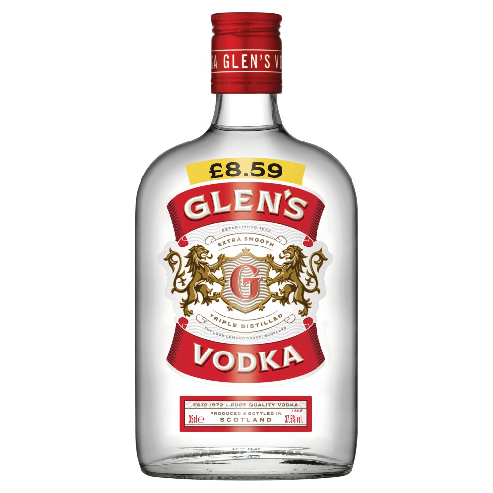Glen's Vodka 35cl (Price Marked £8.59)-Vodka-5016840102182-Fountainhall Wines