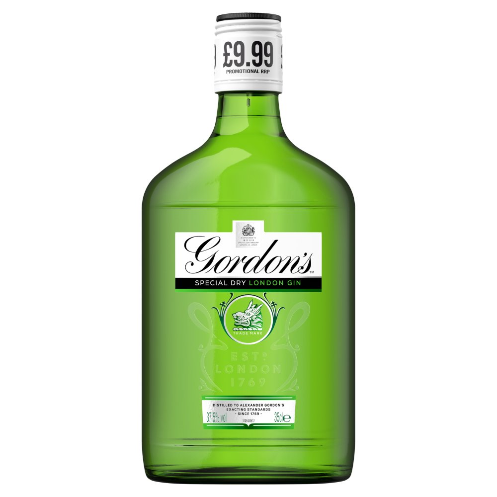 Gordon's London Dry Gin 35cl (Price Marked £9.99)-London Dry Gin-Fountainhall Wines