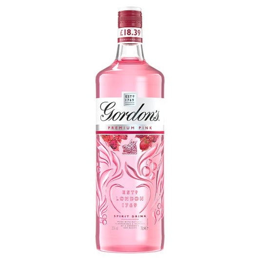 Gordon's Premium Pink Gin 70cl (Price Marked £18.39)-Gin-Fountainhall Wines