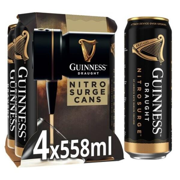 Guinness Draught Nitrosurge 4x558ml-World Beer-Fountainhall Wines