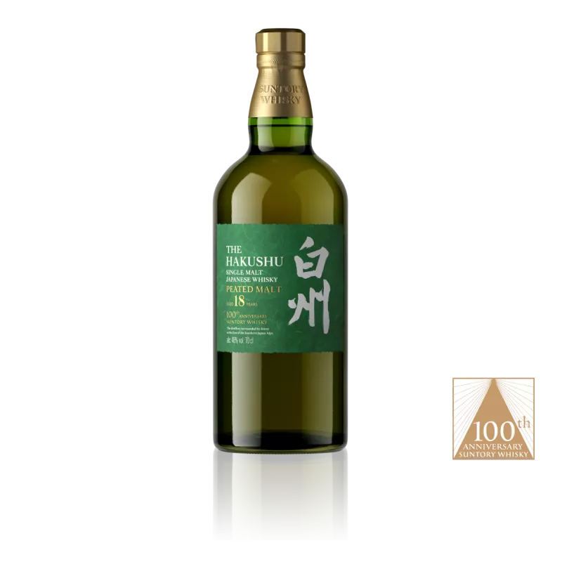 Hakushu Japanese 18 Year Old Peaded Malt 100th Anniversary Limited Edition Suntory Whisky-Japanese Whisky-Fountainhall Wines