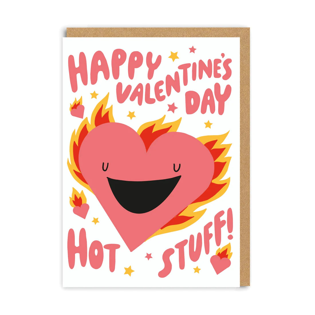 Happy Valentine's Day Hot Stuff Card (From My Beautiful Caravan)-5056392419062-Fountainhall Wines