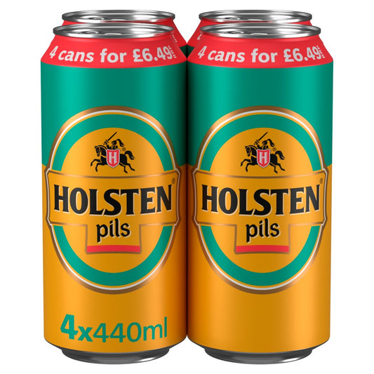 Holsten Pils Premium Lager 4x500ml (Price Marked £6.49)-World Beer-Fountainhall Wines