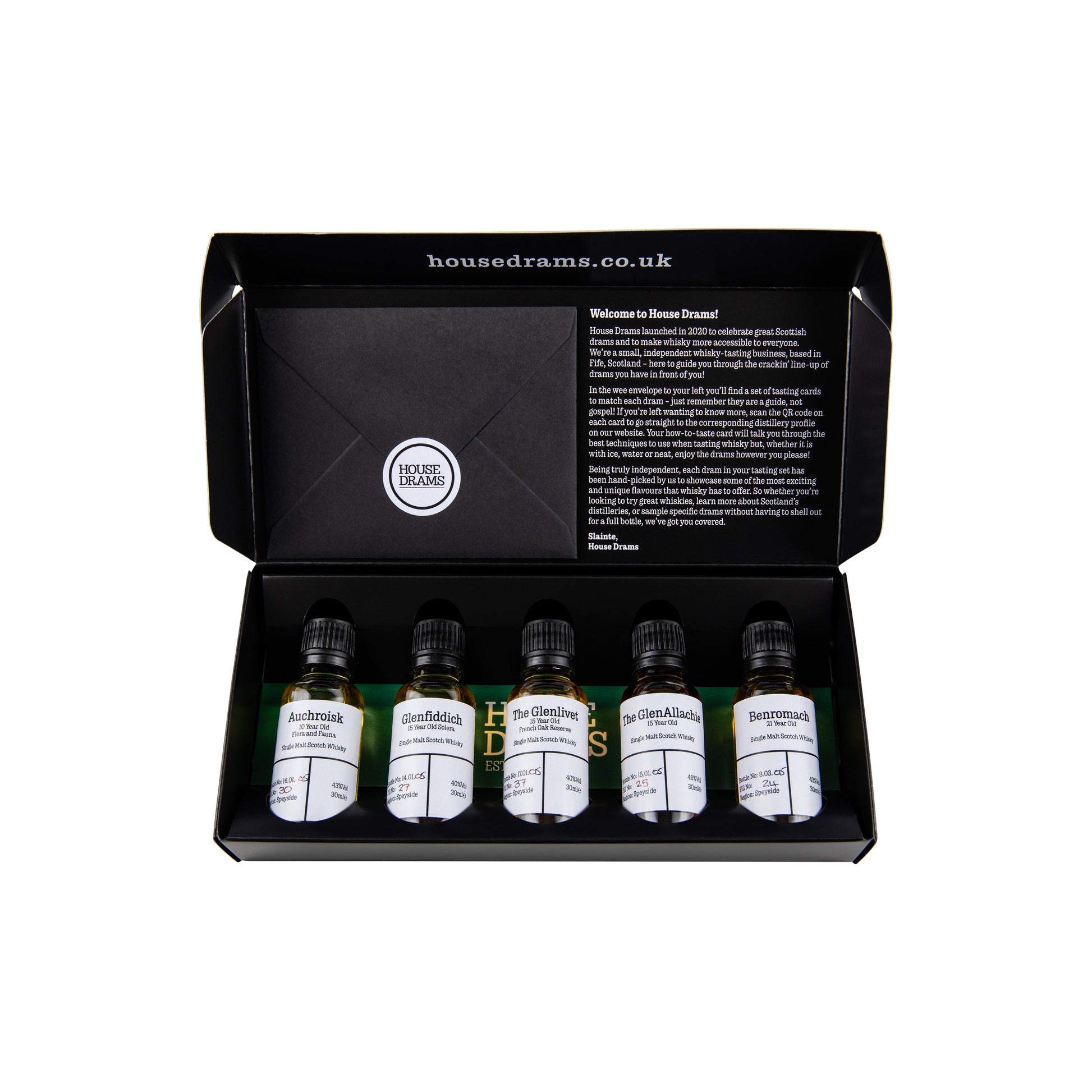 House Drams Whisky Tasting Set - Classic Speyside? (5x30ml) - Single Malt Scotch Whisky-Single Malt Scotch Whisky-Fountainhall Wines
