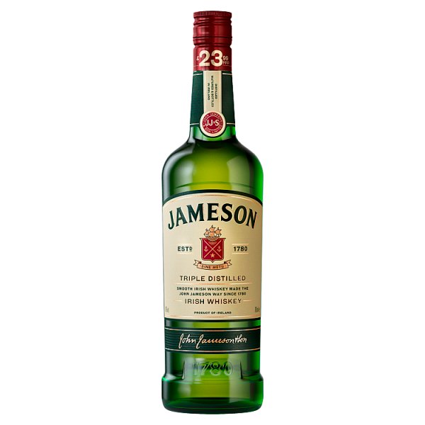 Jameson Irish Whiskey 70cl (Price Marked £23.99)-Irish Whiskey-Fountainhall Wines