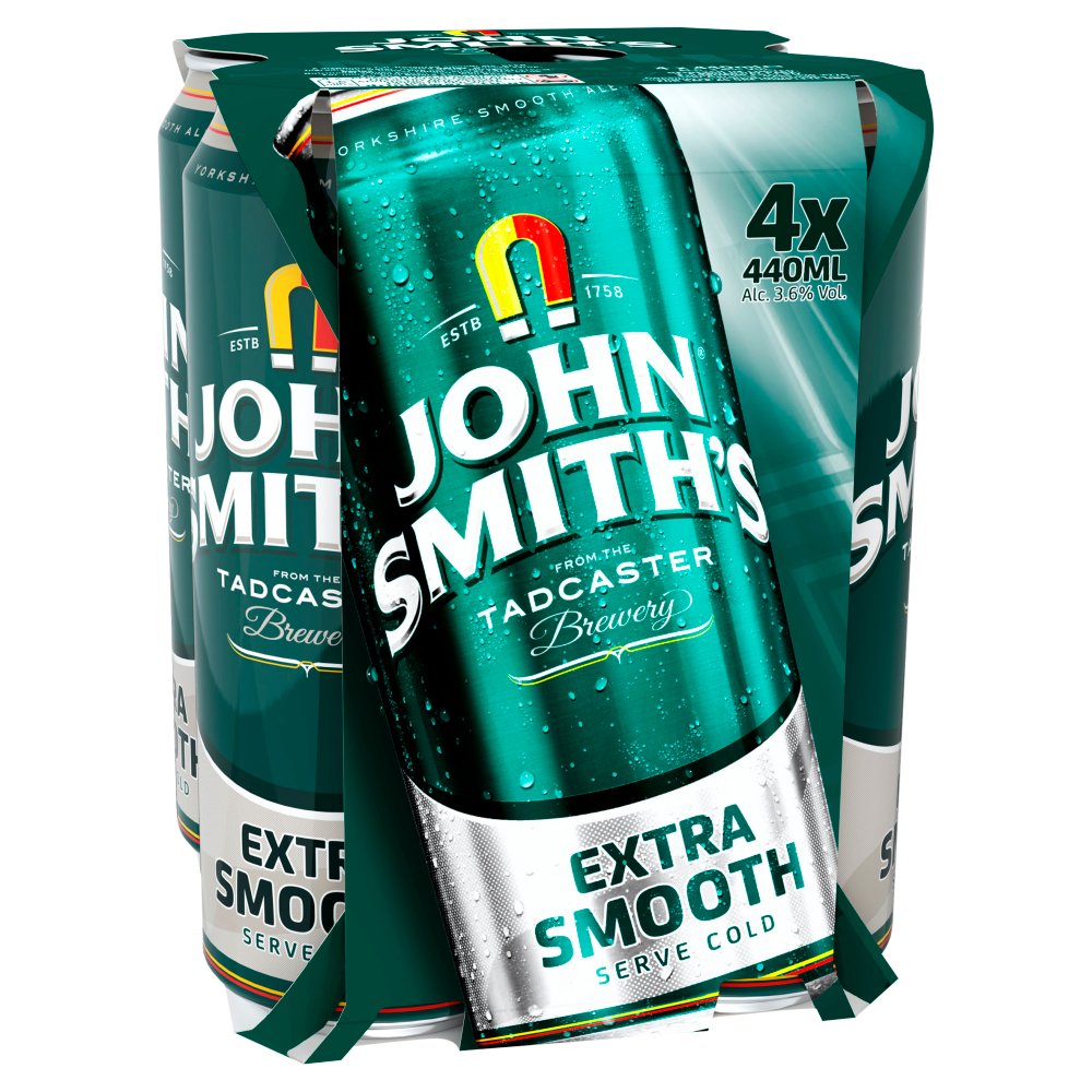 John Smiths Smooth 4X440ml-World Beer-5035766641810-Fountainhall Wines