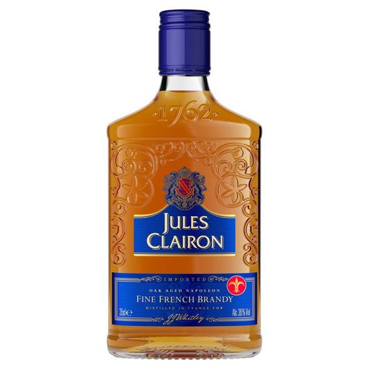 Jules Clairon Fine French Brandy 35cl (Price Marked £10.99)-Brandy / Cognac / Armagnac-Fountainhall Wines