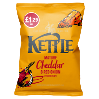 Kettle Chips Mature Cheddar 80G (Price Marked £1.29)-Snacks-Fountainhall Wines