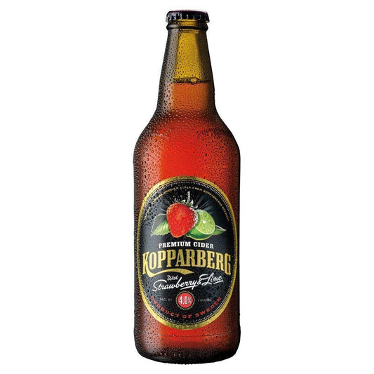 Kopparberg Premium Cider Strawberry & Lime 500ml-Cider-Fountainhall Wines
