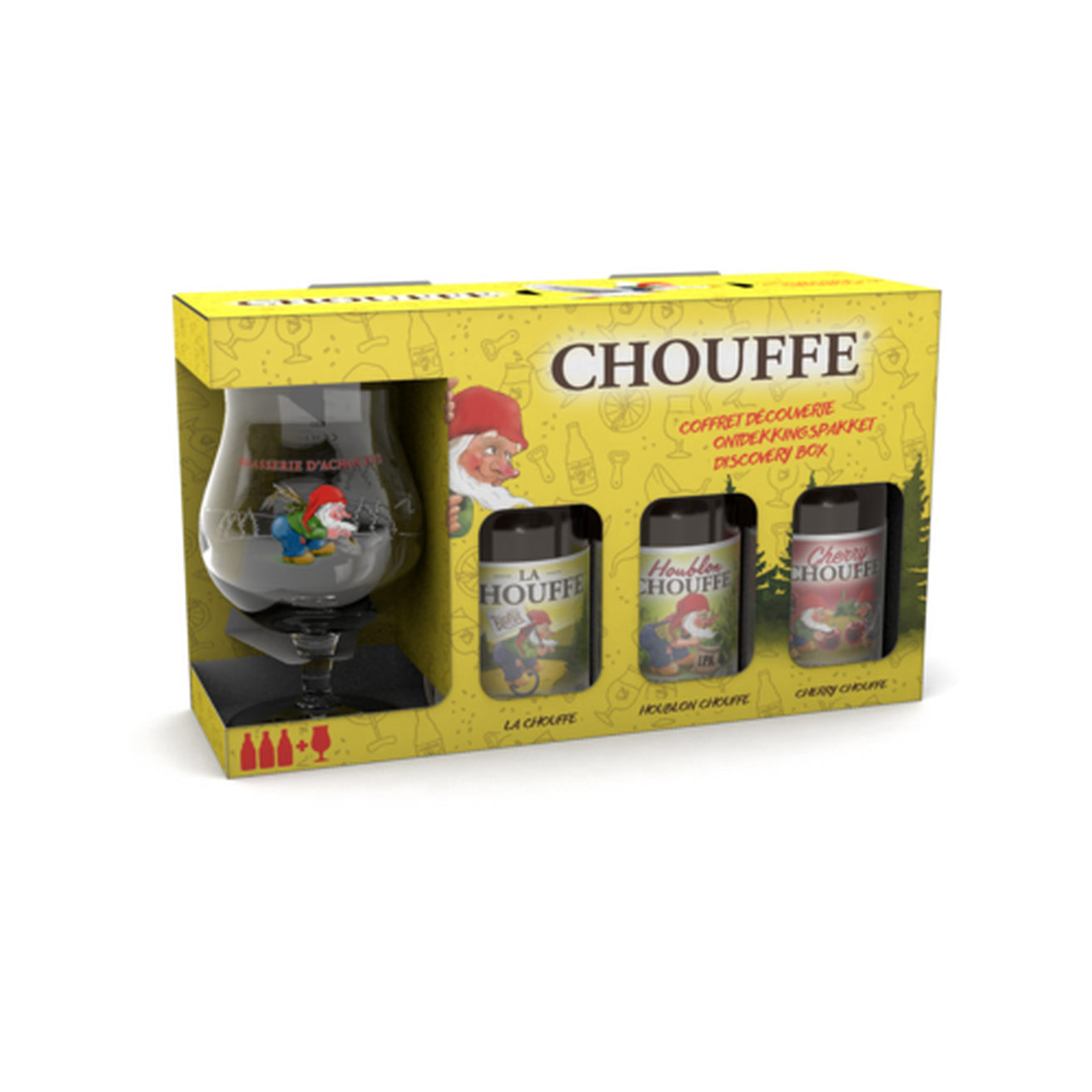 La Chouffe Gift Pack 3 X 330ml Plus Tulip Glass-World Beer-Fountainhall Wines