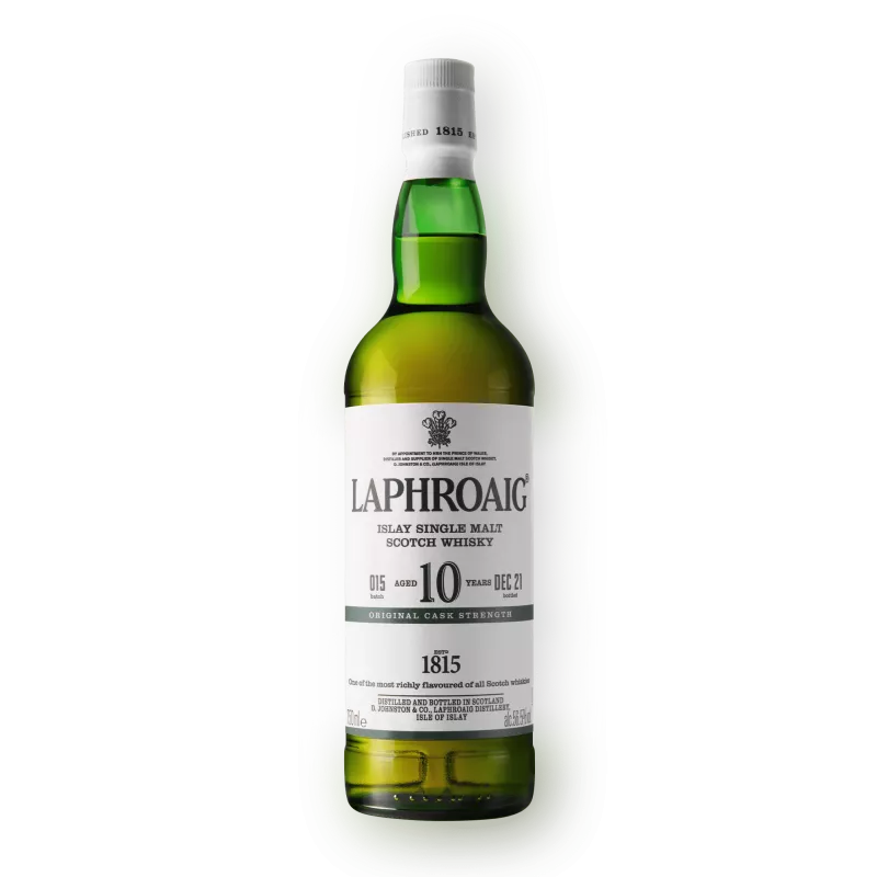 Laphroaig 10 Year Old Cask Strength - Single Malt Scotch Whisky-Single Malt Scotch Whisky-5010019640987-Fountainhall Wines