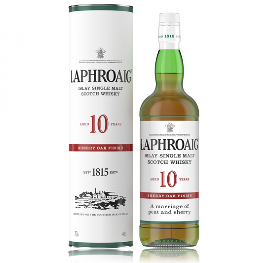 Laphroaig Sherry Oak Finish 10 Year Old - Single Malt Scotch Whisky-Single Malt Scotch Whisky-5010019640345-Fountainhall Wines