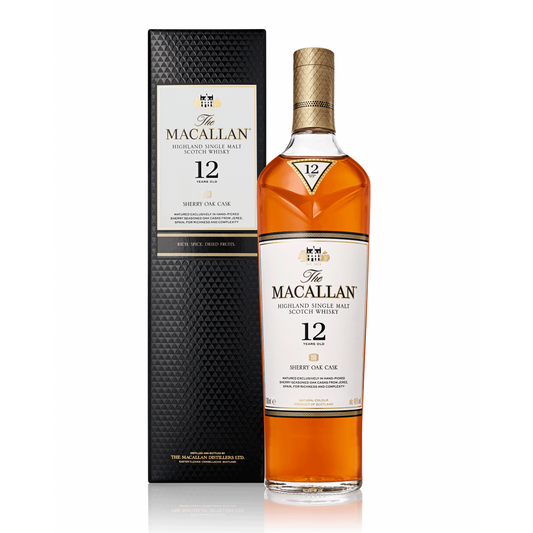 Macallan Sherry Oak 12 Year Old - Single Malt Scotch Whisky-Single Malt Scotch Whisky-Fountainhall Wines