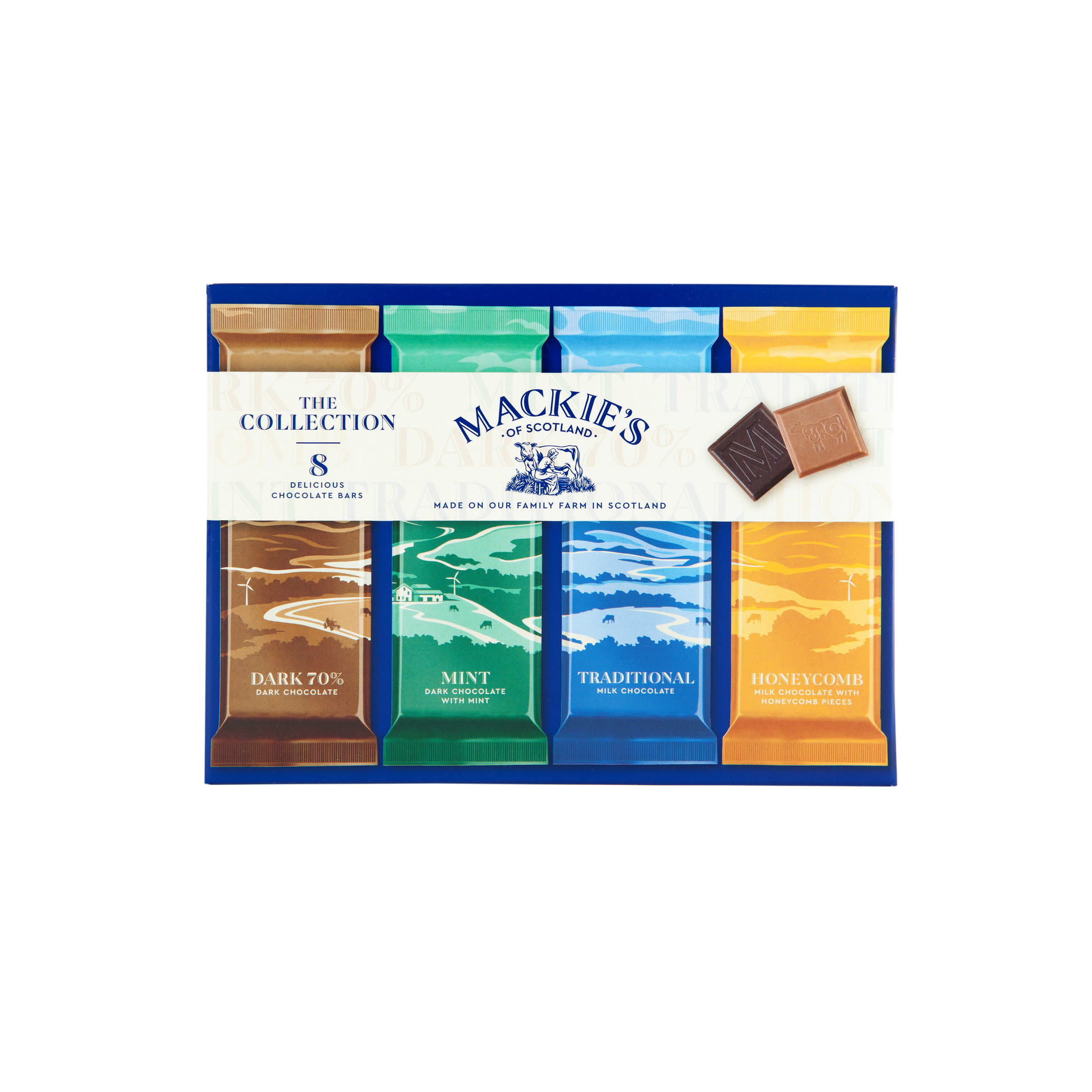 Mackie's Mini Collection Gift Box (8x35g Bars)-Confectionery-Fountainhall Wines