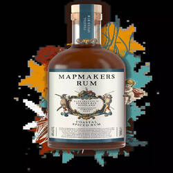 Mapmakers Coastal Spiced Rum 70cl-Rum-5060392231500-Fountainhall Wines