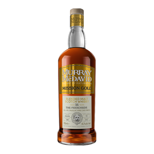 Murray McDavid Mission Gold - The Fiddichside 1989 35 Year Old OL + PX / Pauillac Wine Cask Finish - Blended Malt Scotch Whisky-Blended Whisky-Fountainhall Wines