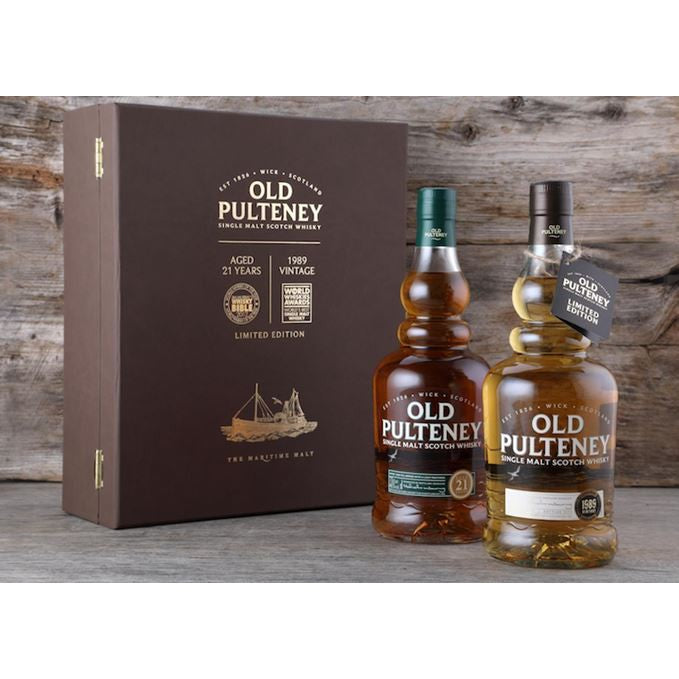 Old Pulteney 21 Year Old & 1989 Twin Pack - Single Malt Scotch Whisky-Single Malt Scotch Whisky-5010509881265-Fountainhall Wines