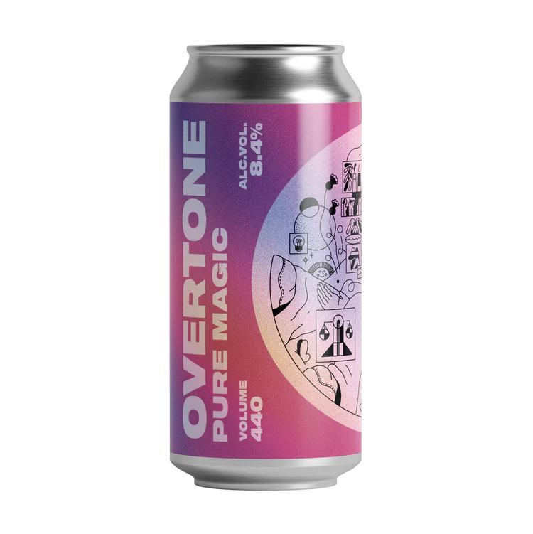 Overtone Pure Magic (Collab with Nänni-Pää) 8.5% TIPA - 440ml Can-Scottish Beers-5060627281461-Fountainhall Wines