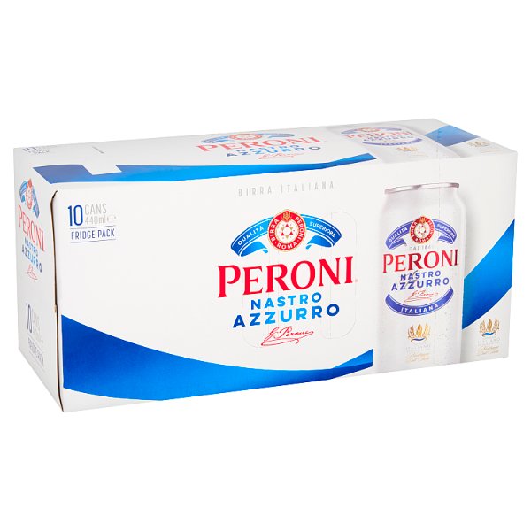 Peroni Nastro Azzurro 10x440ml Cans-World Beer-Fountainhall Wines