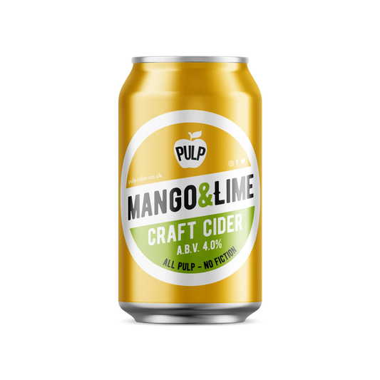 Pulp Mango & Lime Craft Cider 330ml-Cider-Fountainhall Wines