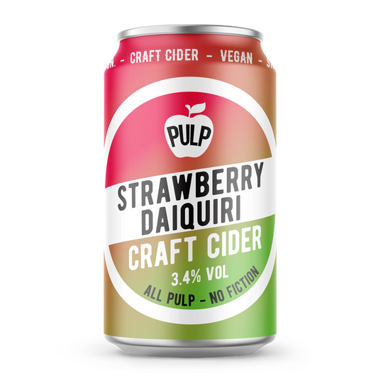 Pulp Strawberry Daiquiri Craft Cider 330ml-Cider-5060258200428-Fountainhall Wines