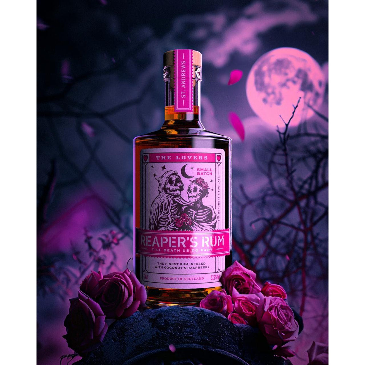 Reaper's The Lover's Rum - Infused With Coconut & Raspberry 70cl-Flavoured Rum-Fountainhall Wines