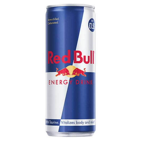 Red Bull 250ml Can (Price Marked £1.55)-Soft Drink-Fountainhall Wines