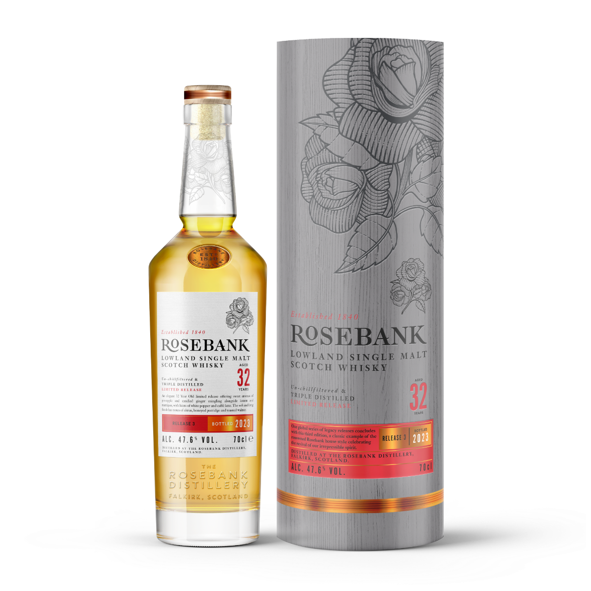 Rosebank 32 Year Old - Legacy Release Three - Single Malt Scotch Whisky-Single Malt Scotch Whisky-Fountainhall Wines