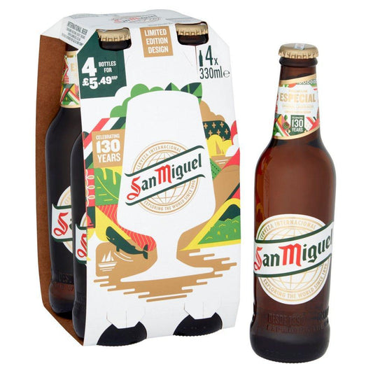San Miguel 4x330ml-World Beer-5010153771677-Fountainhall Wines