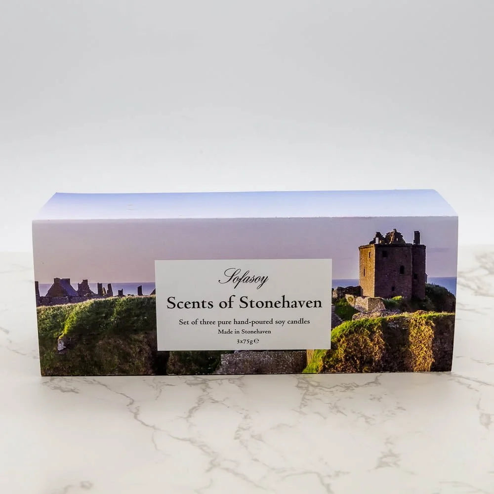 Scents of Stonehaven 3 Votive Candle Box Set (From Sofasoy Candle Co.)-Fountainhall Wines