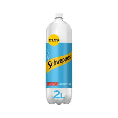 Schweppes Slimline Lemonade 2 Litre (Price Marked £1.59)-Soft Drink-5000112656565-Fountainhall Wines