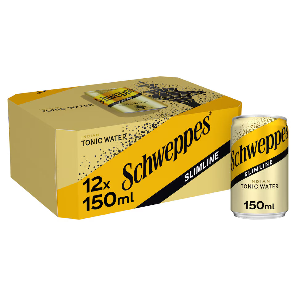 Schweppes Slimline Tonic Water 12 x 150ml-Soft Drink-Fountainhall Wines