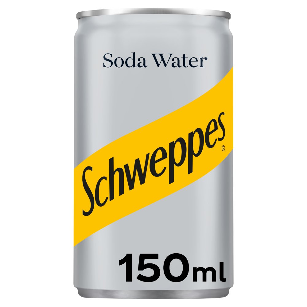Schweppes Soda Water 150ml Can-Soft Drink-Fountainhall Wines