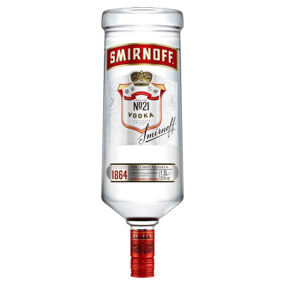 Smirnoff No.21 Red Label Vodka 1.5 Litre-Vodka-Fountainhall Wines