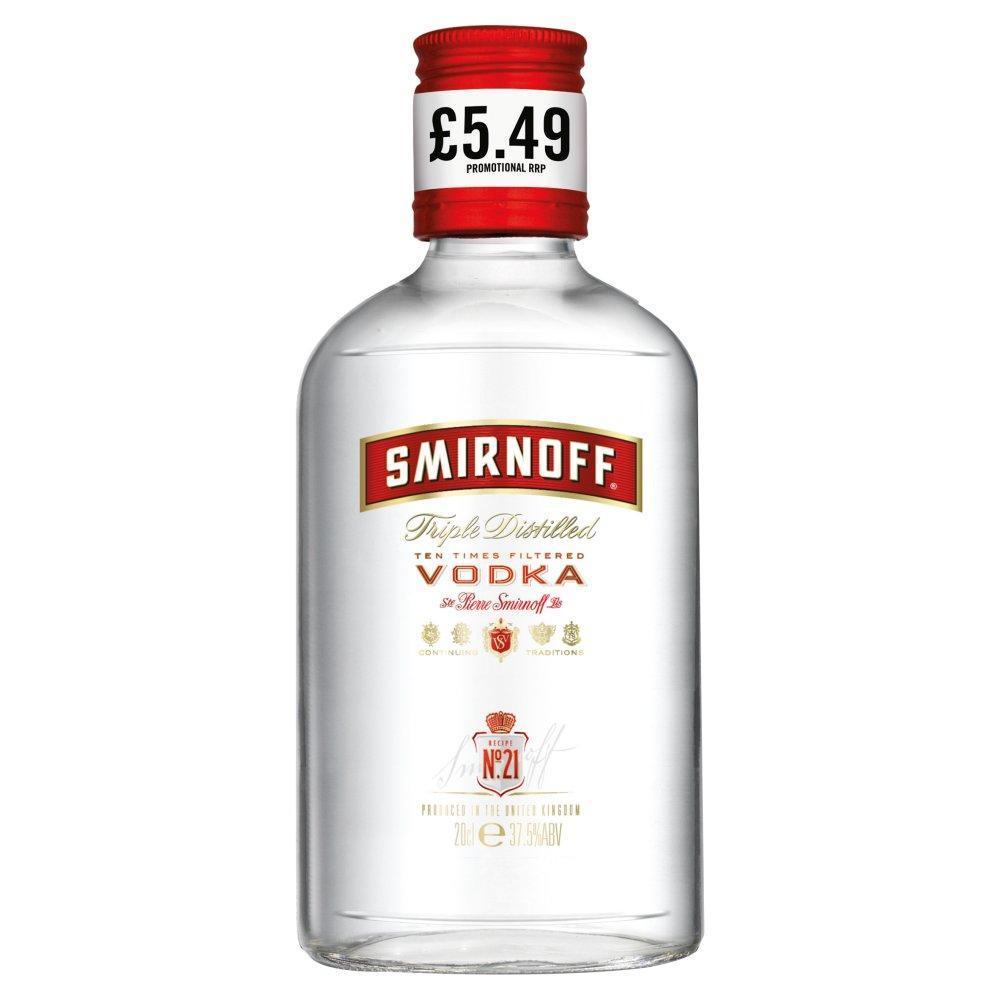 Smirnoff No.21 Red Label Vodka 20cl (Price Marked £5.49)-Vodka-5410316963725-Fountainhall Wines