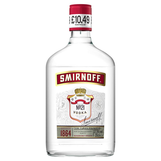Smirnoff No.21 Red Label Vodka 35cl (Price Marked £10.49)-Vodka-5410316959254-Fountainhall Wines