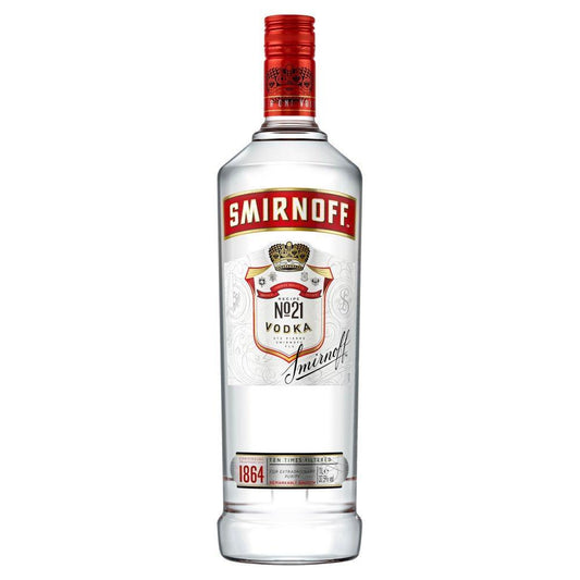 Smirnoff No.21 Red Label Vodka Litre-Vodka-Fountainhall Wines