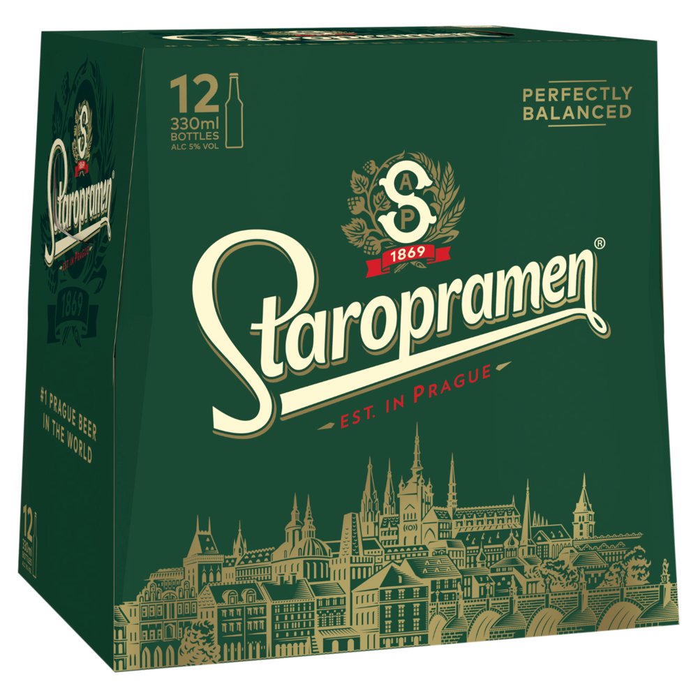 Staropramen 12x330ml-World Beer-5010038453964-Fountainhall Wines