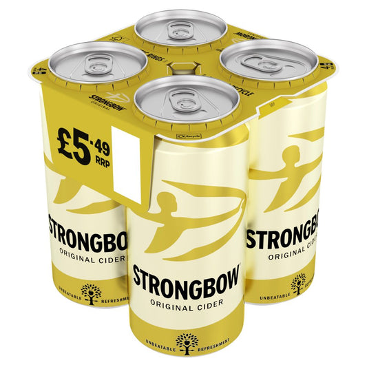Strongbow Original Cider 4x440ml (Price Marked £5.49)-Cider-5035766051565-Fountainhall Wines