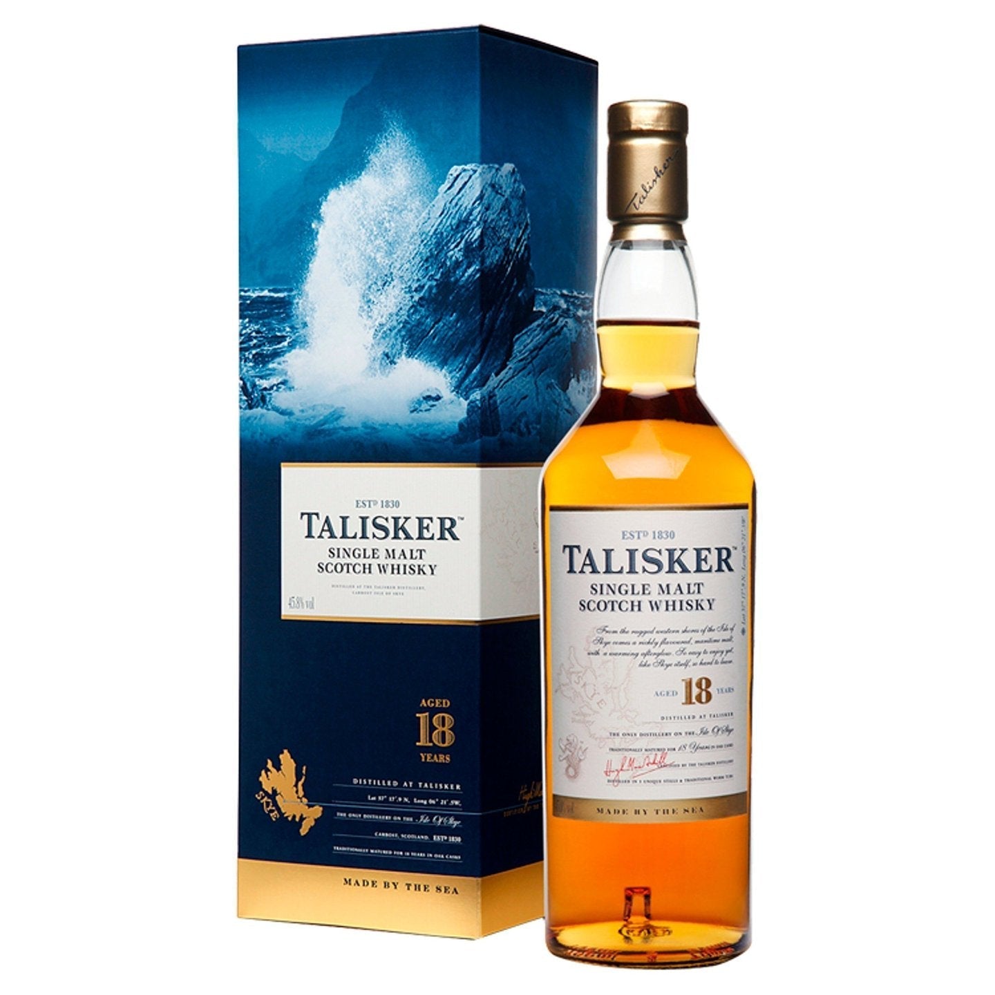 Talisker 18 Year Old - Single Malt Scotch Whisky-Single Malt Scotch Whisky-5000281018881-Fountainhall Wines