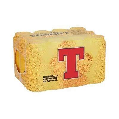 Tennent's Lager 12x440ml-Scottish Beers-5391516930192-Fountainhall Wines