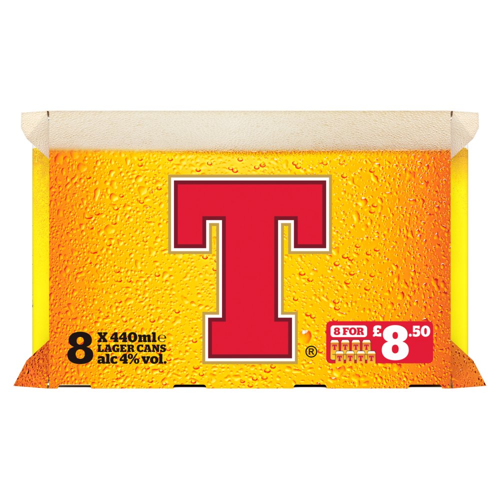 Tennent's Lager 8x440ml (Price Marked £8.50)-Scottish Beers-5391516932806-Fountainhall Wines