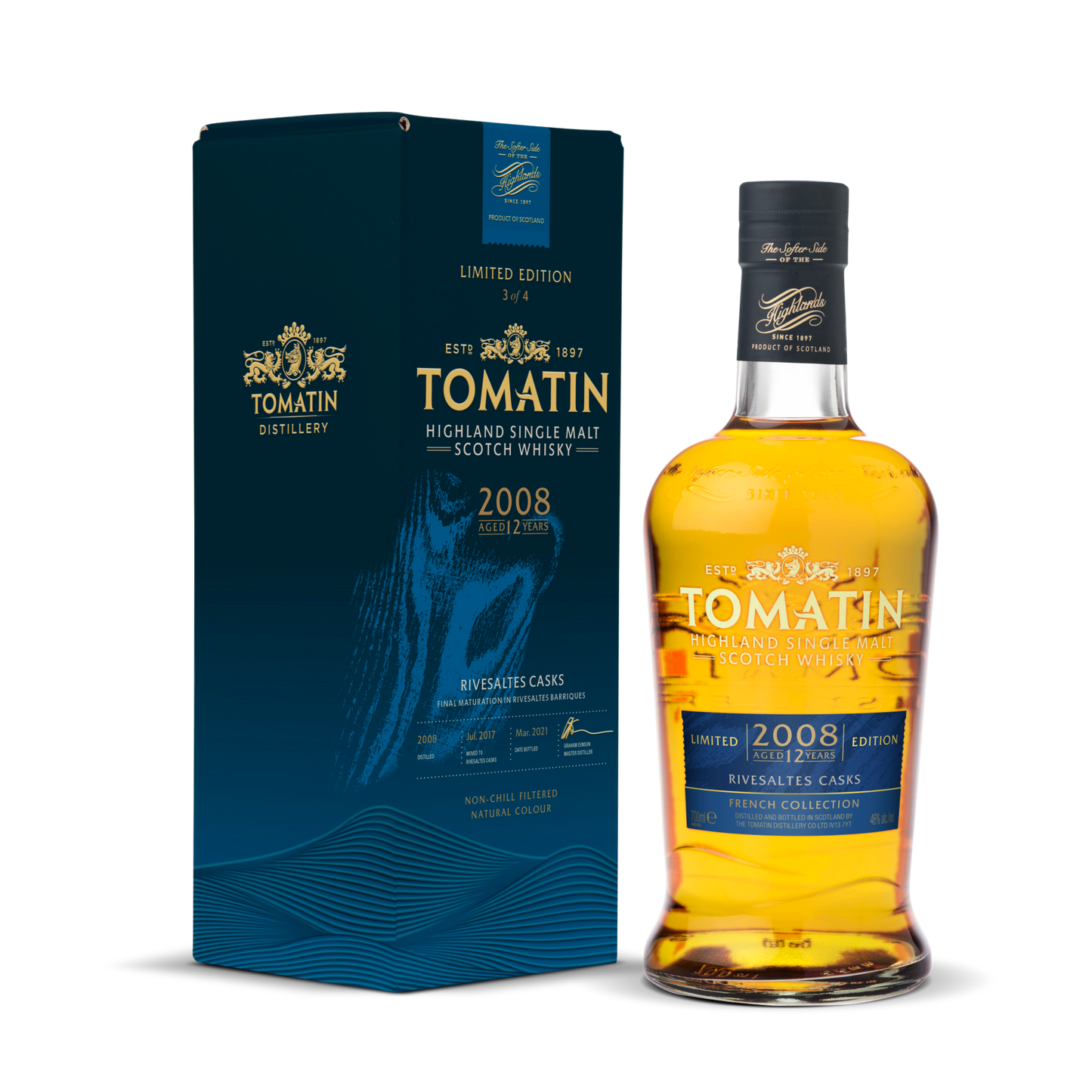 Tomatin French Collection - Rivesaltes Casks 12 Year Old 2008 Limited Edition 3 of 4 - Single Malt Scotch Whisky-Single Malt Scotch Whisky-Fountainhall Wines
